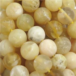 round yellow Opal Jasper beads, approx 10mm dia