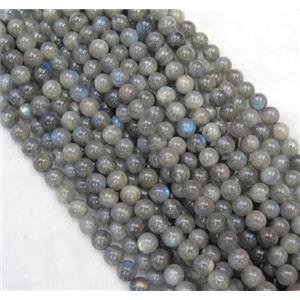 Natural Labradorite Beads Smooth Round A-Grade, approx 6mm dia