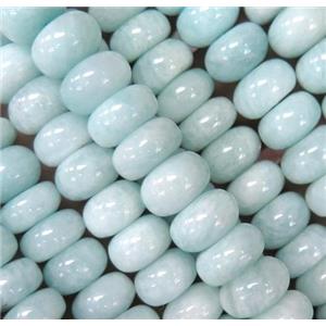 Peruvian Amazonite bead, rondelle, approx 7x12mm