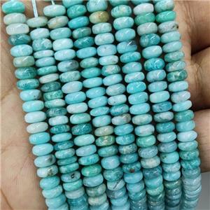 Natural Amazonite Heishi Beads Disc Green, approx 10mm dia