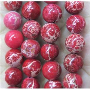 red Sea Sediment Jasper bead, round, approx 10mm dia