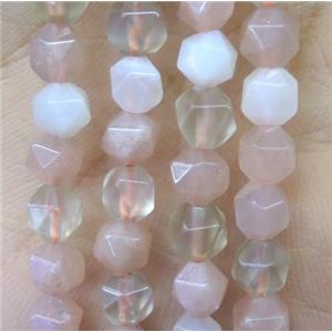 natural Moonstone beads cut round multicolor, approx 12mm dia