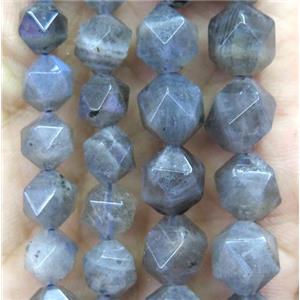 natural Labradorite beads cut round, approx 10mm dia