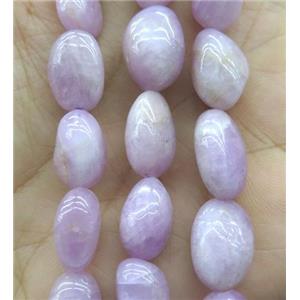 Kunzite beads, freeform, approx 8-14mm