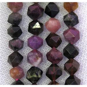 natural Tourmaline beads cut round, approx 12mm dia