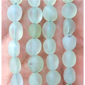 matte green Prehnite chip beads, freeform, approx 5-8mm