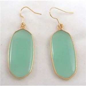 gemstone earring, colorfast, approx 15-37mm