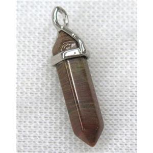 cuckoo jasper bullet pendant, approx 10-30mm