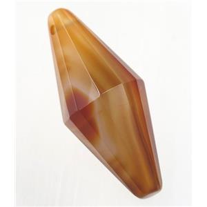 red agate pendulum pendant, approx 15-38mm