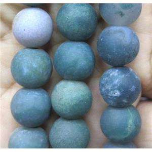 matte round Indian Agate Beads, approx 12mm dia