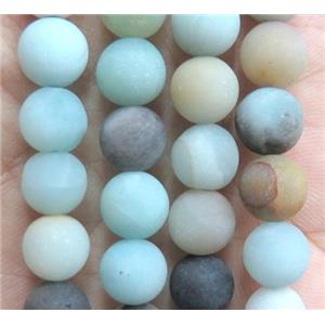 round matte Amazonite beads, approx 10mm dia