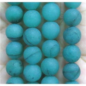 matte round Green Aventurine beads, approx 4mm dia