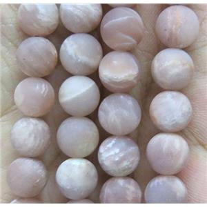 matte round Sunstone beads, approx 5.5mm dia