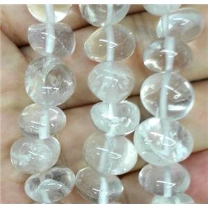 clear quartz bead chip, approx 8-12mm