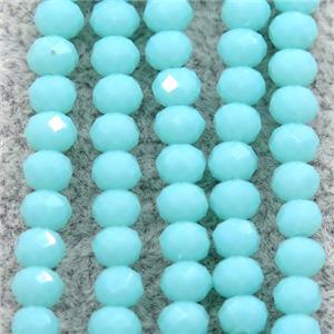 chinese crystal glass beads, faceted rondelle, approx 2.5x3mm, 150 pcs per st