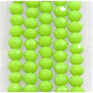 olive chinese crystal glass beads, faceted rondelle, approx 2.5x3mm, 150 pcs per st