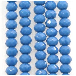 chinese crystal glass beads, faceted rondelle, approx 2.5x3mm, 150 pcs per st