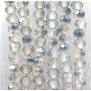 chinese crystal glass bead, faceted rondelle, approx 2.5x3mm, 150 pcs per st