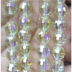 chinese crystal bead, faceted round, approx 10mm dia, 70pcs per st