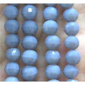 Chinese crystal glass bead, faceted round, approx 6mm dia, 72pcs per st