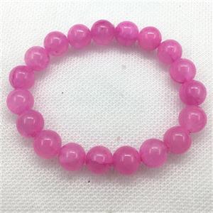Stretch Jade bracelet, dye, approx 6mm, 28pcs per st