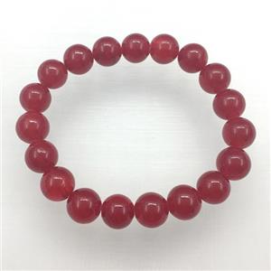 Stretch Jade bracelet, dye, approx 6mm, 28pcs per st