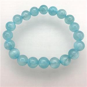Stretch Jade bracelet, dye, approx 6mm, 28pcs per st