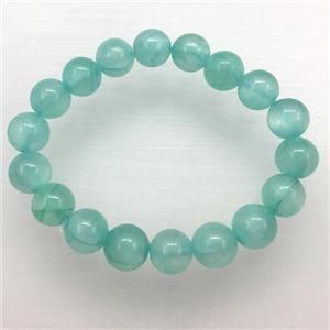 Stretch Jade bracelet, dye, approx 6mm, 28pcs per st