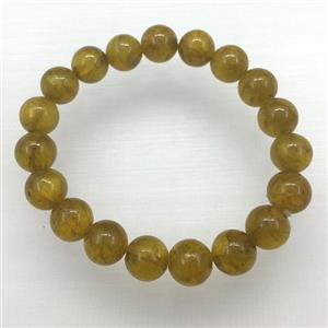 Stretch Jade bracelet, dye, approx 6mm, 28pcs per st