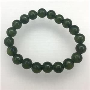 Stretch Jade bracelet, dye, approx 6mm, 28pcs per st