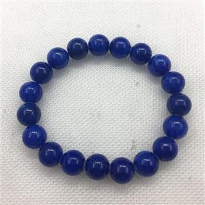 Stretch Jade bracelet, dye, approx 6mm, 28pcs per st