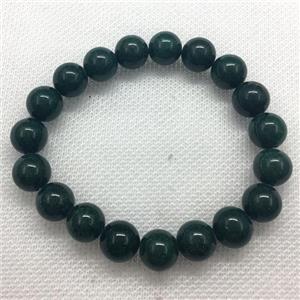 Stretch Jade bracelet, round, dye, approx 16mm dia, 13pcs per st