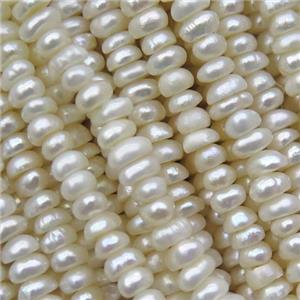 white Freshwater Pearl beads, approx 3-4mm