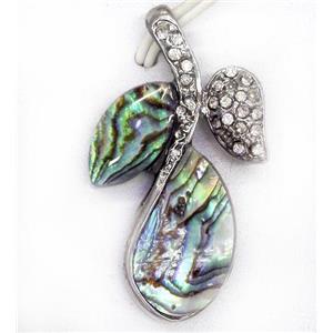 Paua Abalone shell pendant, approx 25-50mm