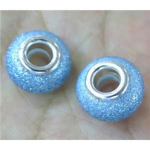 pearlized shell beads, matte rondelle, approx 14mm dia