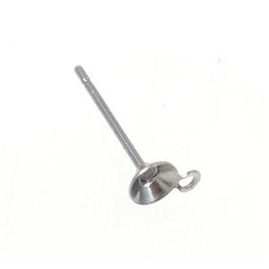 stainless steel earring studs, approx 4-13mm