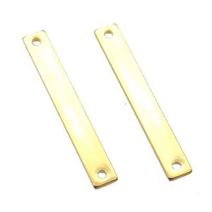 stainless steel stampings connector, gold plated, approx 25mm length