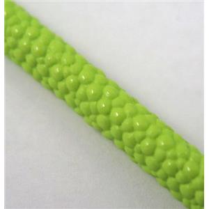 PU leather cord, round, approx 5mm dia