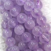 round purple Chalcedony beads, approx 8mm dia