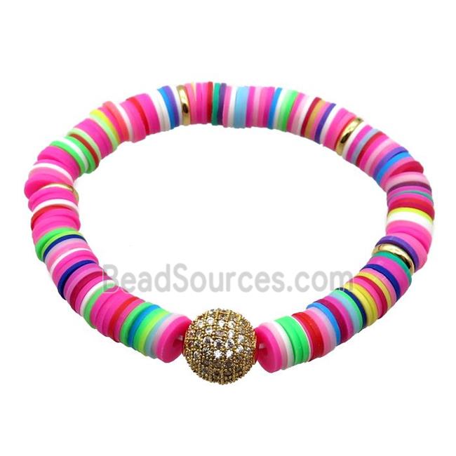 Polymer Clay Bracelets, stretchy