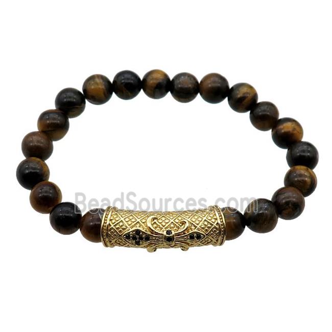 Tiger eye stone Bracelet, stretchy