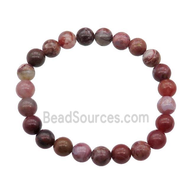 Portuguese Agate Bracelet Stretchy Round