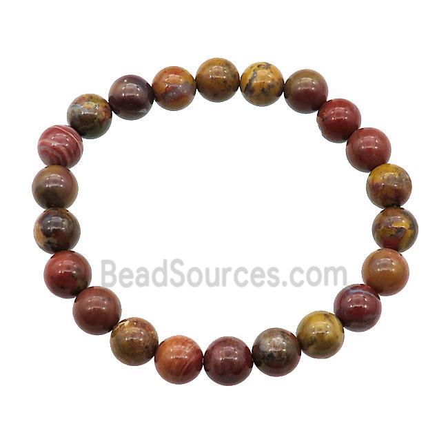 Mexico Nueva Agate Bracelet Stretchy Round