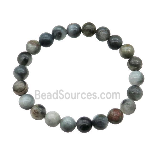 Hawkeye Stone Bracelet Stretchy Round