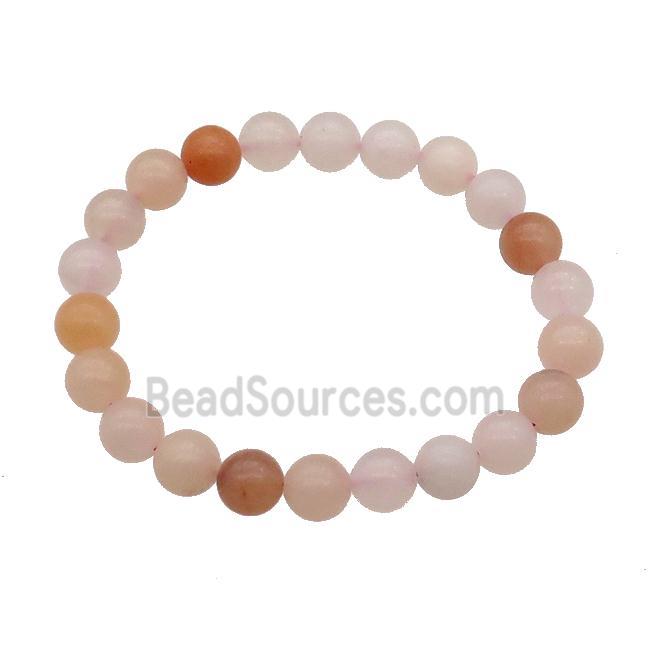 Pink Aventurine Bracelet Stretchy Round