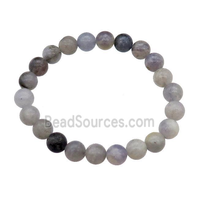 Iolite Bracelet Stretchy Round