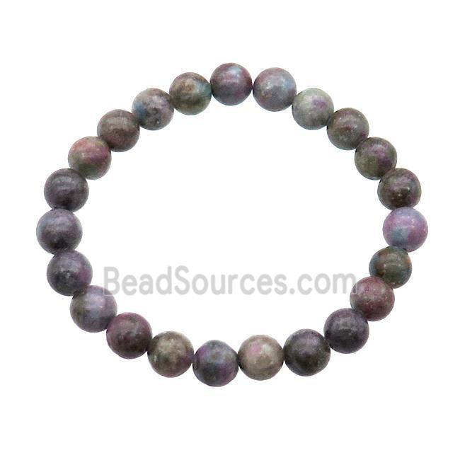 Corundum Bracelet Stretchy Round