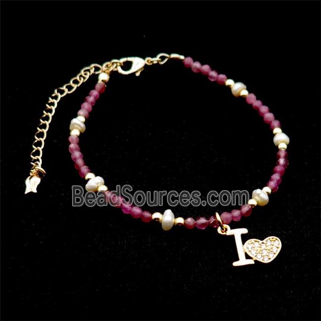 Pink Tourmaline Bracelet