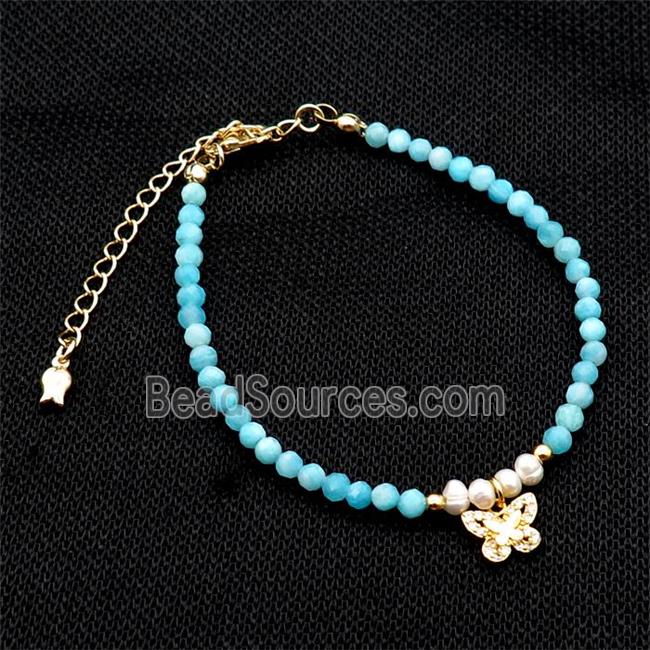 Green Amazonite Bracelet With Pearl