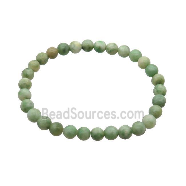 New Mountain Jade Bracelet Stretchy Green